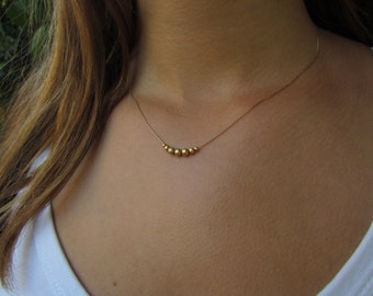 Simple Necklace, Gold Necklace, Gold Minimalist Necklace, Delicate Gold Necklace, Dainty Gold Necklace, Simple Gold Necklace