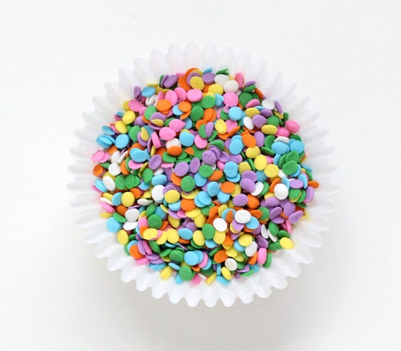 Pastel Confetti Sprinkles, Pastel Rainbow Confetti Quins, Ice Cream Sprinkles, Cupcake Confetti Sprinkles (3 oz) Il_570xn