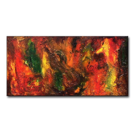Original Modern Textured Abstract Palette by newwaveartgallery