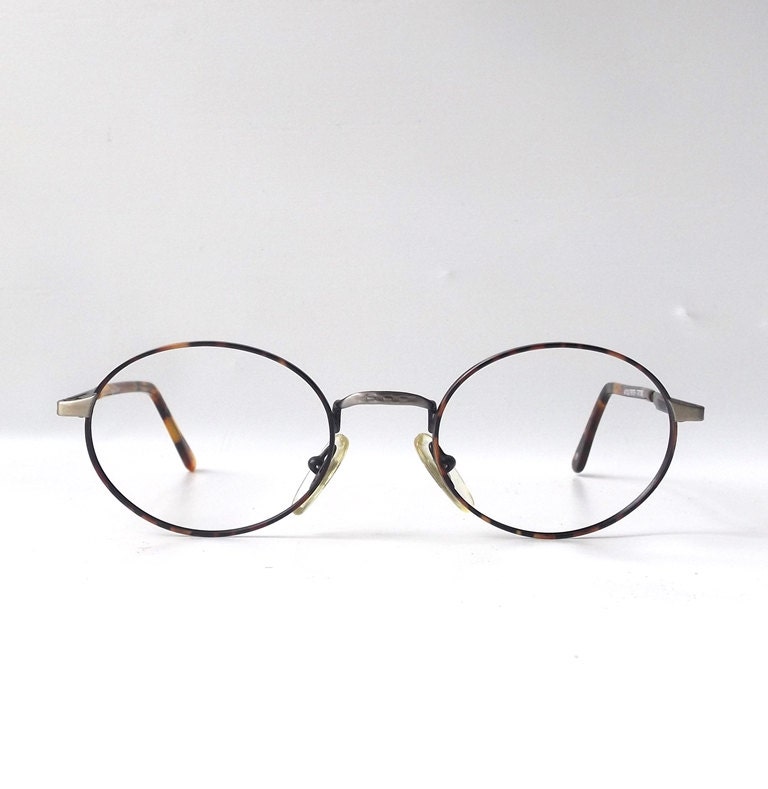 Vintage 1990 S Nos Oval Metal Wire Eyeglasses Frames