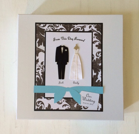 Personalized Wedding Large Keepsake Memory Box by