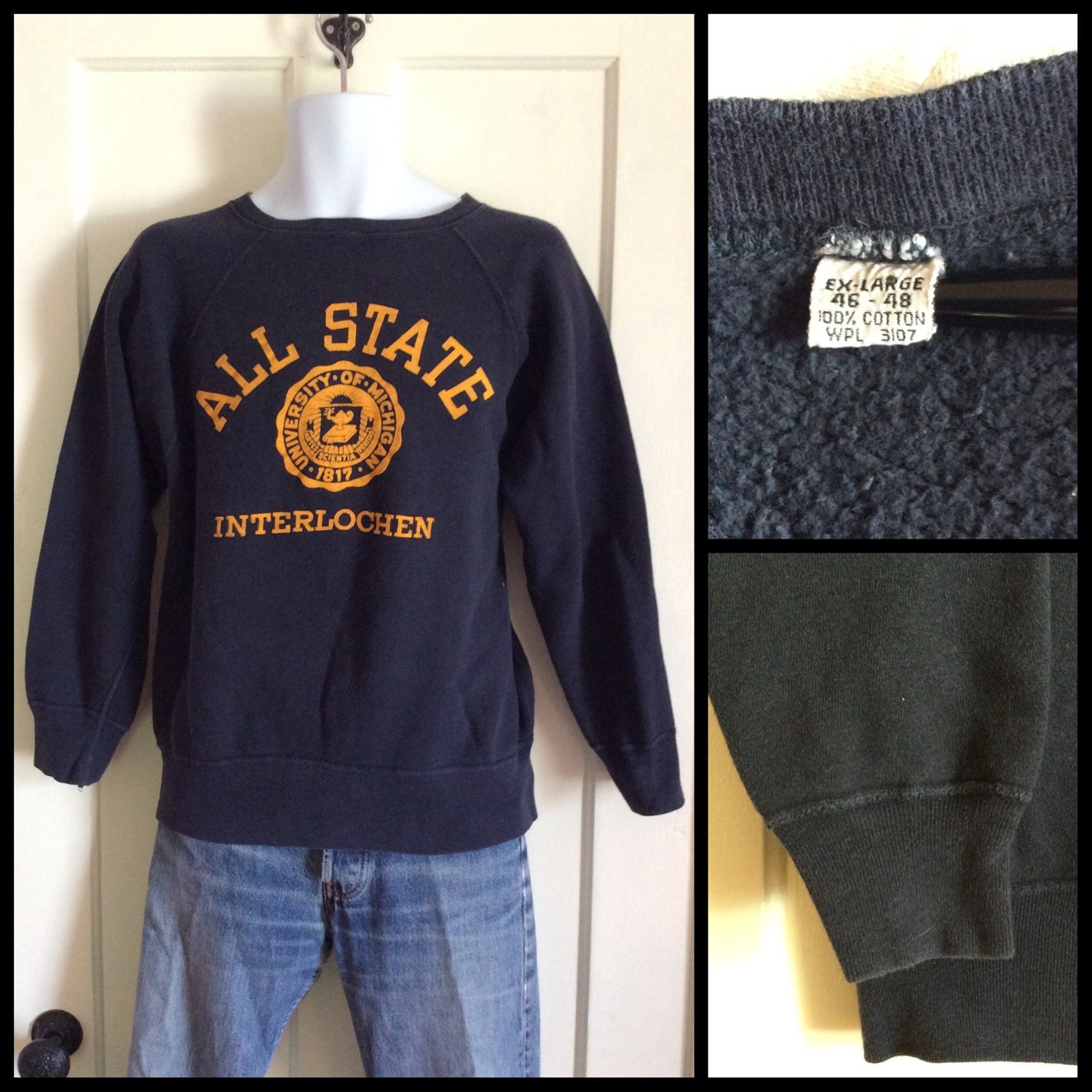 90'S Lee MICHIGAN University of Michigan college sweatshirt, men's M size, vintage /eaa402917
