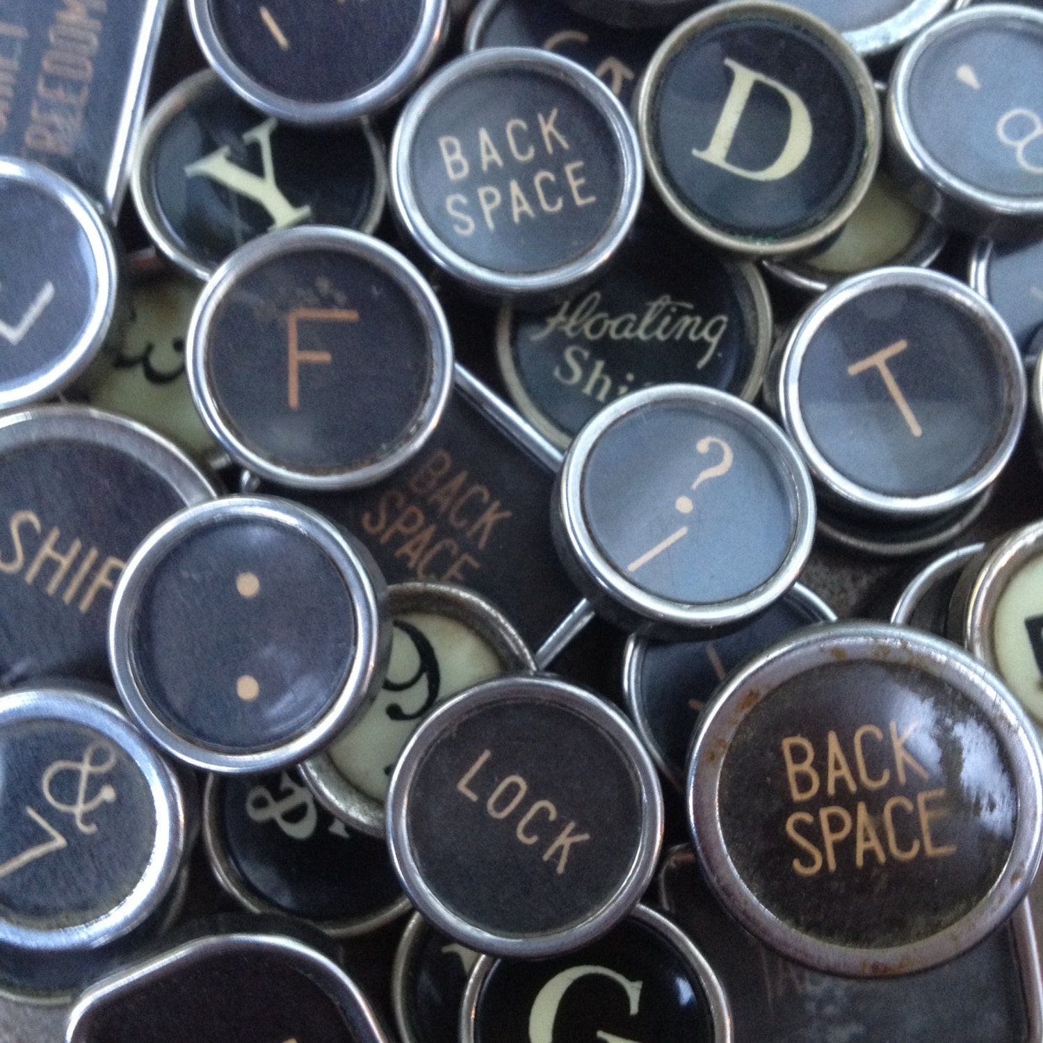 Mens VINTAGE Typewriter Key Cufflinks Wedding Cuff Links ANY