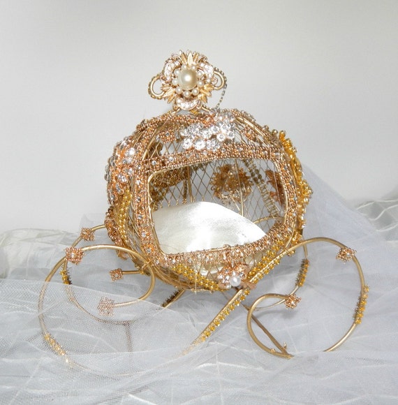ring bearer box carriage cinderella ring bearer disney wedding cake topper centerpiece bridal shower - Cinderella Wedding Ring ring bearer box carriage cinderella ring bearer disney wedding cake topper centerpiece bridal shower - Cinderella Wedding Ring