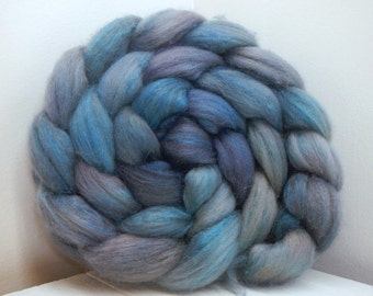 Handpainted Polwarth/Mohair/silk Top Spinning Fiber 4 oz