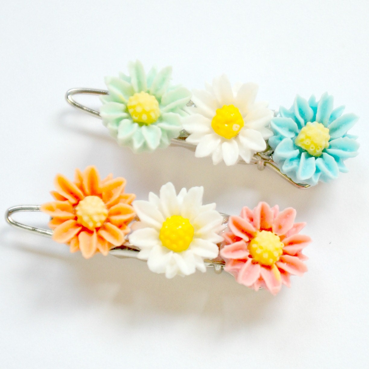 Barrettes for Girls Little flower Barrettes Barrettes for
