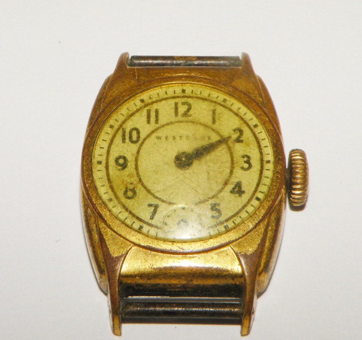 Antique Westclox Mens Wind  going on Wrist Watch for Parts by  