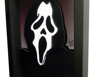 Scream Movie Poster 3D Art Pop Artwork Ghostface Horror Art