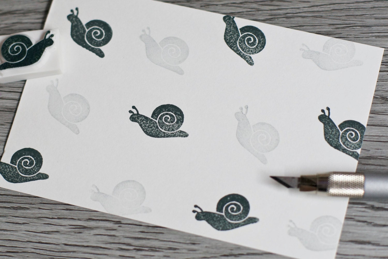 snail mail stamp snail rubber stamp diy stamp eraser stamp