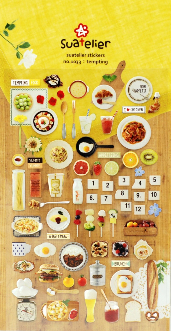 food stickers scrapbooking stickersPlanner stickerslife