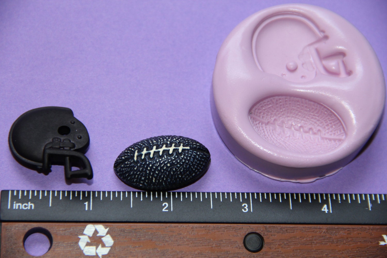 Football Helmet Silicone Football Mold Fondant Polymer Clay