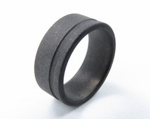 Forged iron wedding ring