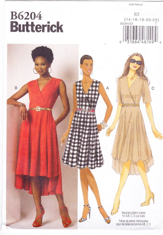 Butterick Sewing Pattern B6204 Misses' Dress by SheerWhimsyDesigns