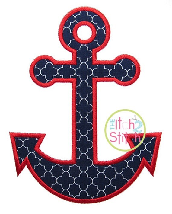 Anchor Applique Design For Machine Embroidery One
