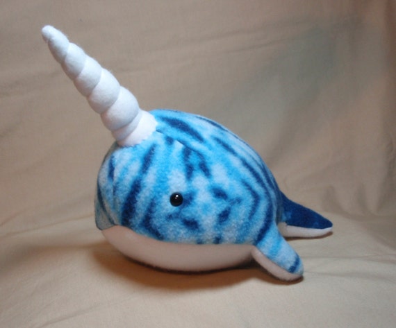 blue narwhal stuffed animal