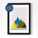 Mountains . A4 Poster