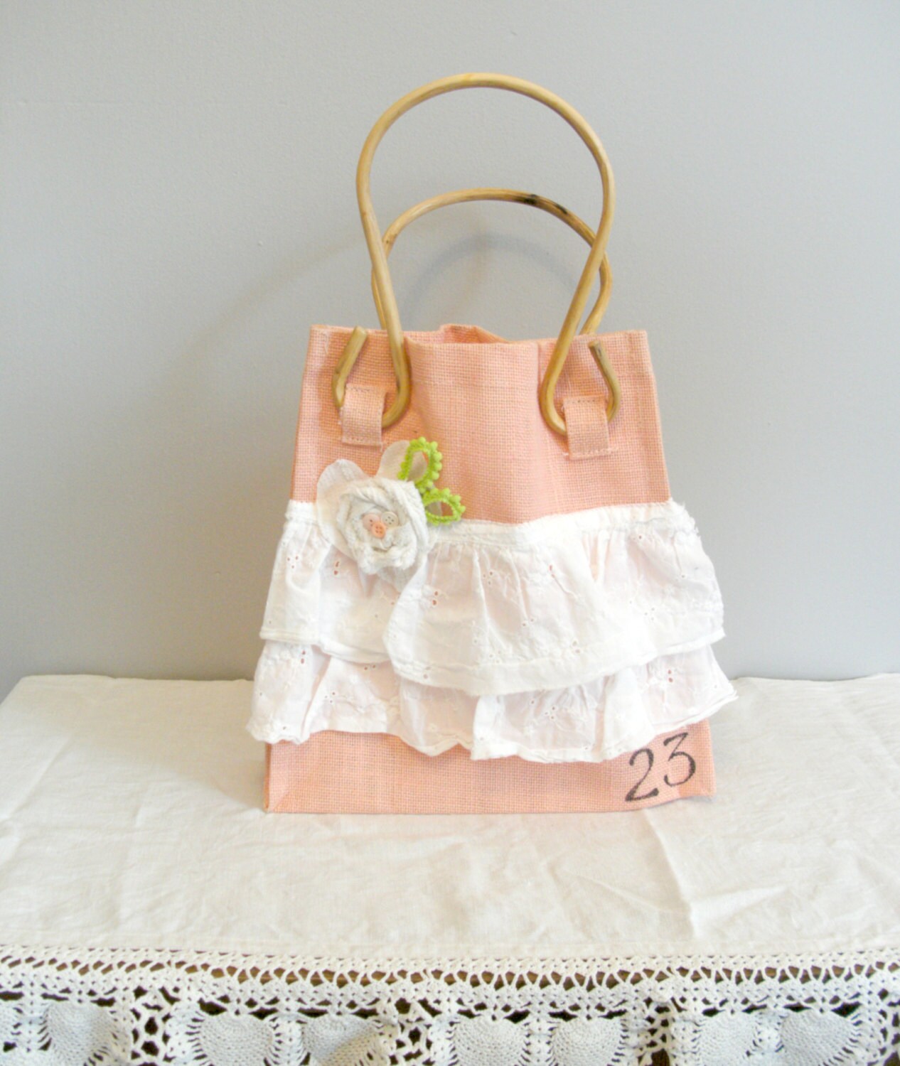 Upcycled Vintage Tote Bag By Littlevintagecottage On Etsy