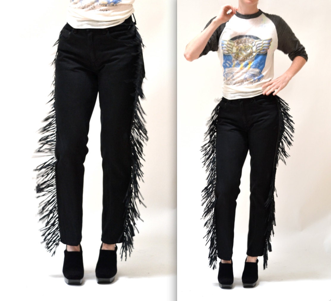 levi fringe jeans