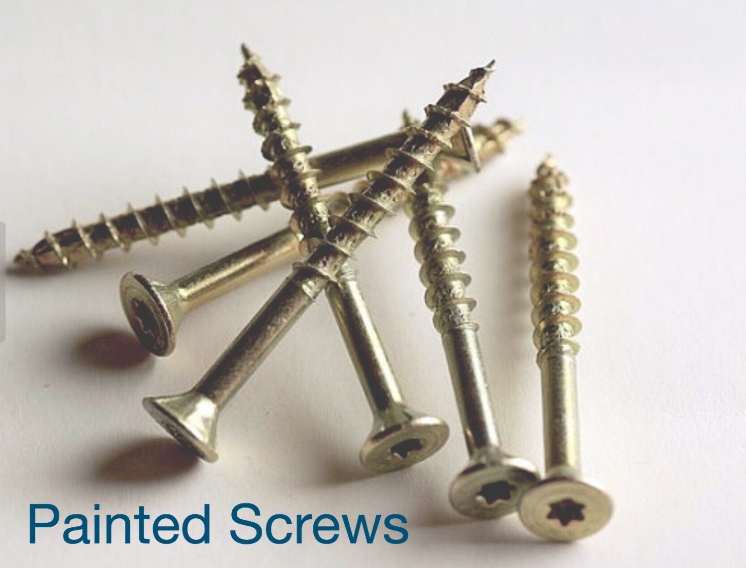 2 Painted Screws To Match All Wall Hangings Painted Metal