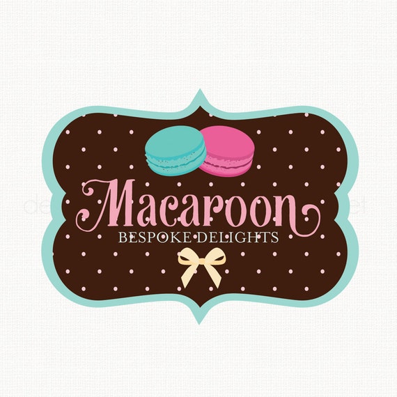 Macaroon Logo Design Bakery Logo Design by stylemesweetdesign