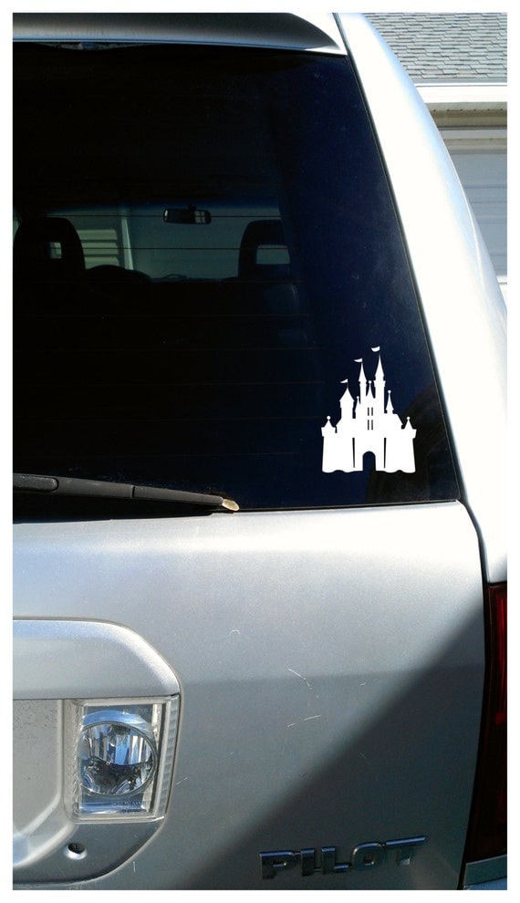 Items similar to Cinderella's Castle/ Vinyl Sticker Decal/ Car Decal/ Disney Castle/ Disney