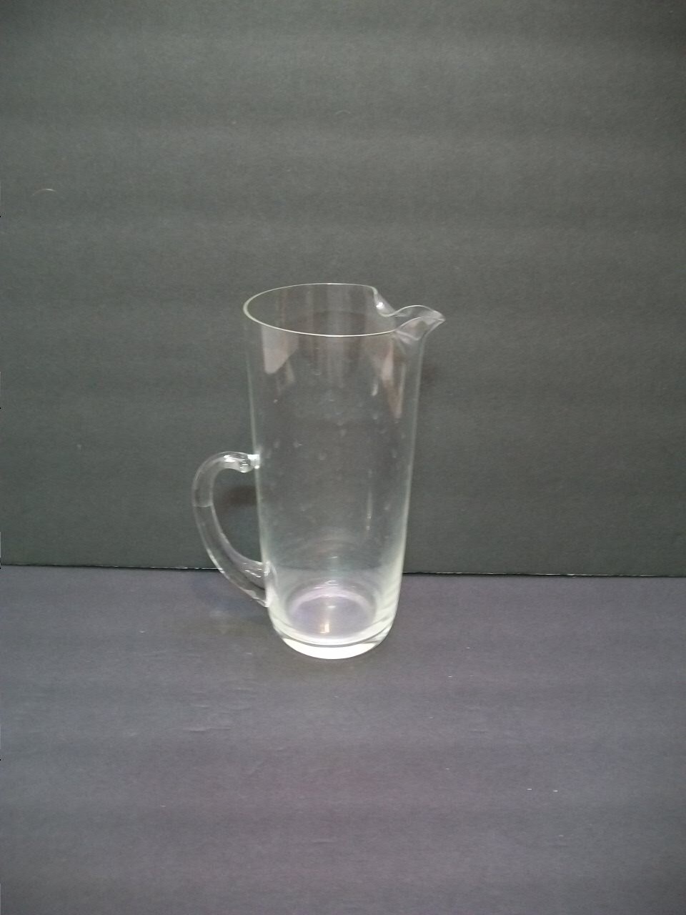 Vintage Glass Cocktail Mixer, Clear Glass Pitcher, Vintage Barware