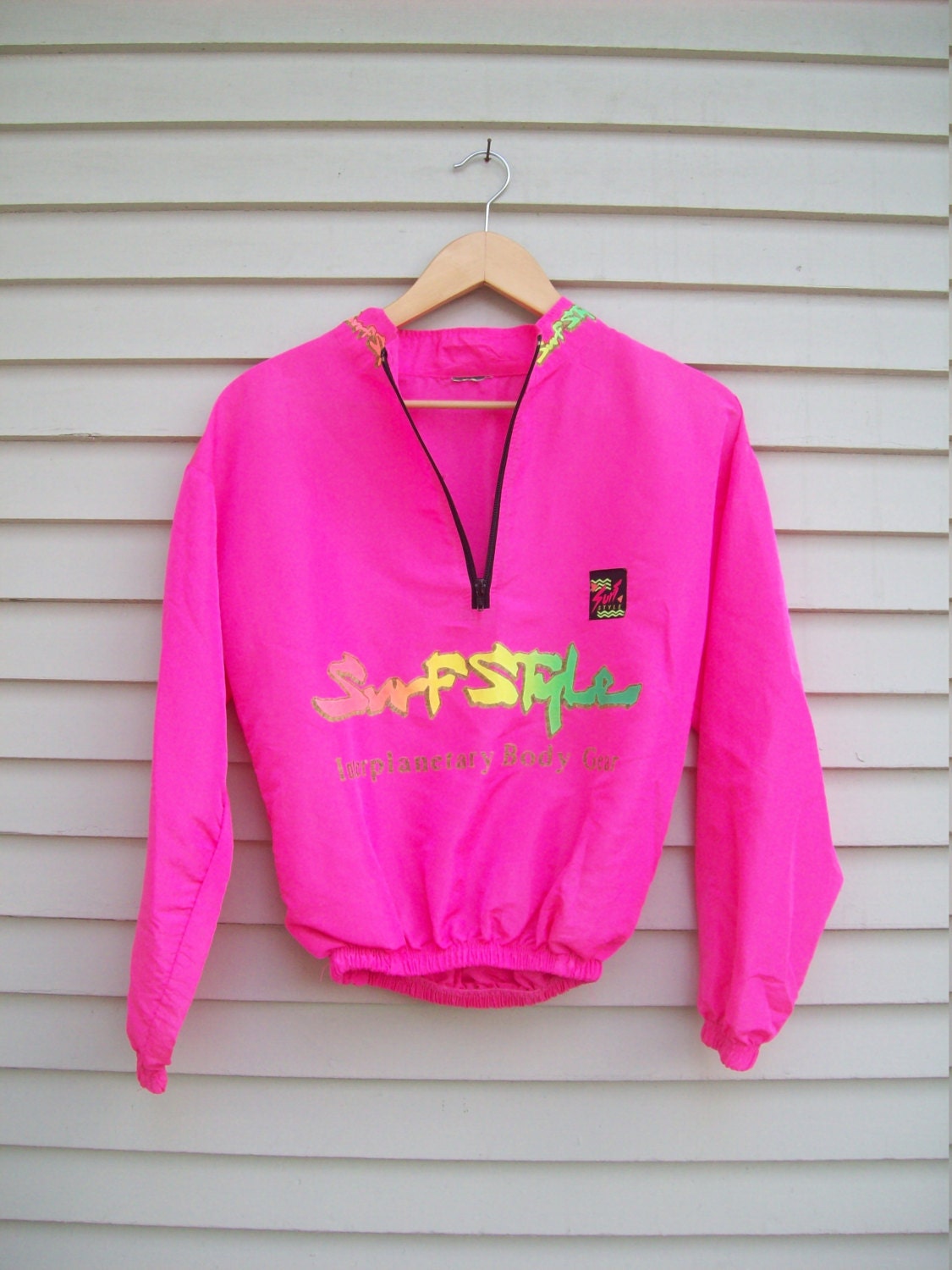 neon pink windbreaker pants