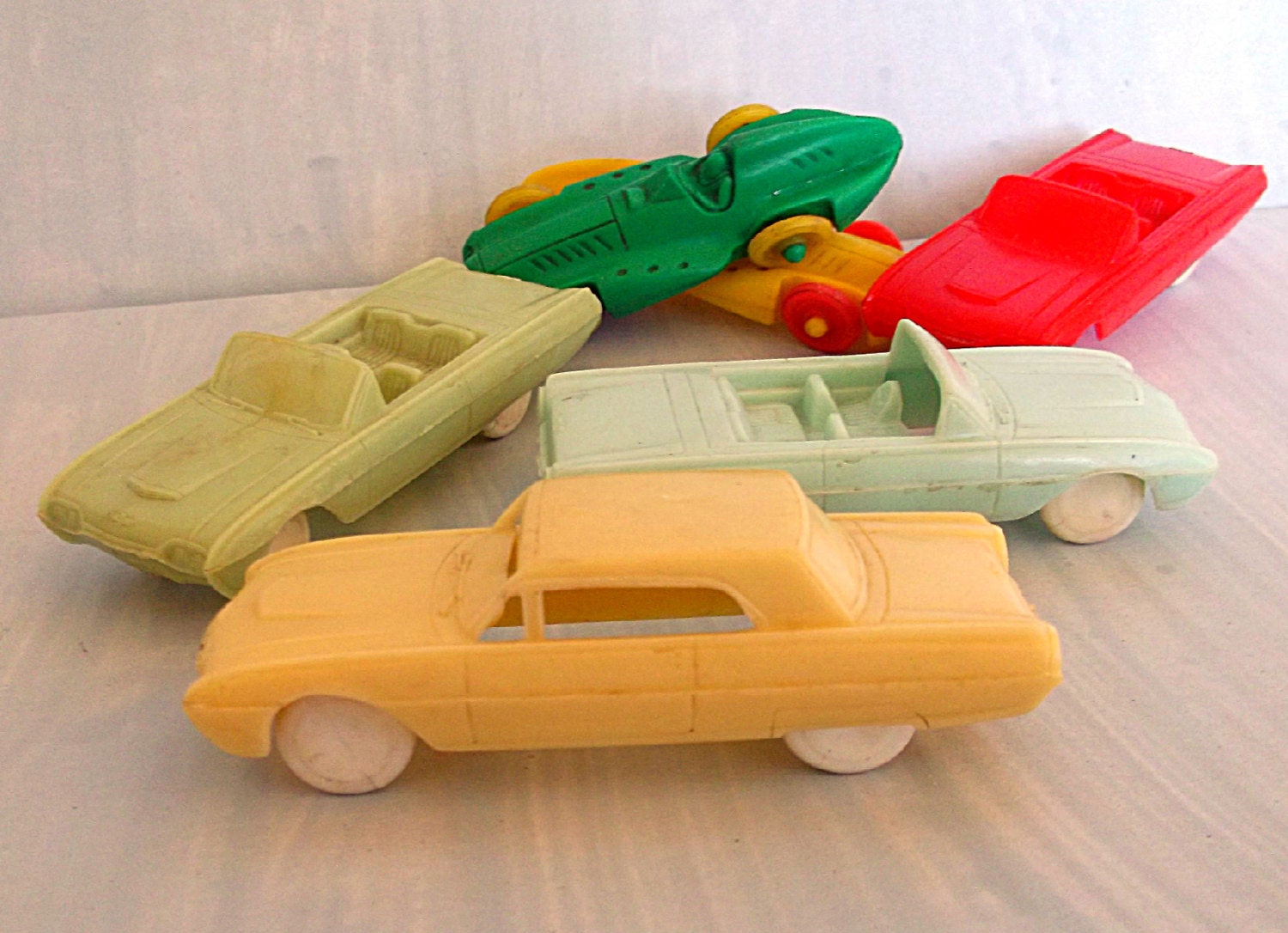 Vintage Plastic Toy Cars Mold and Die Works Cereal by