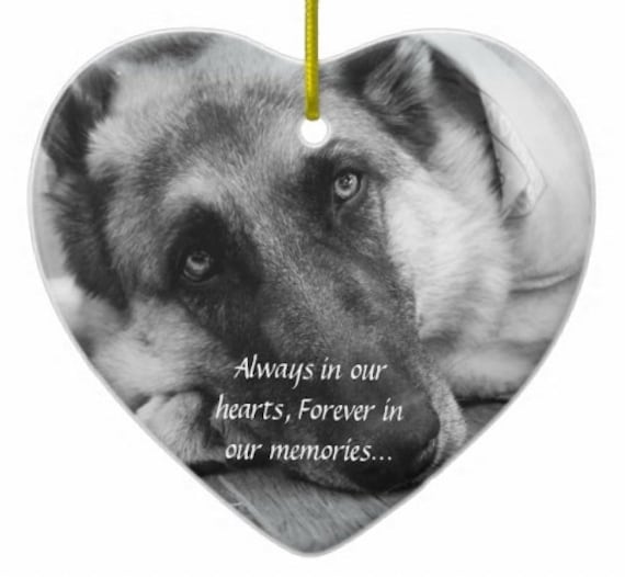 Custom Pet Memorial Ornament With Photo