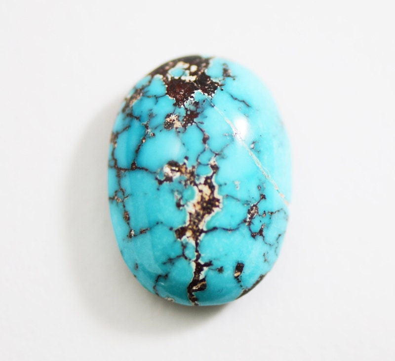 Rare Natural Persian Turquoise 20x14mm from StoweGems on Etsy Studio