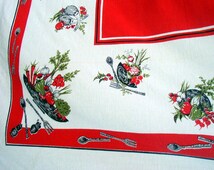 picnic tablecloth cheerful vinegar 50s motif vegetables salad printed oil popular items tableclo th