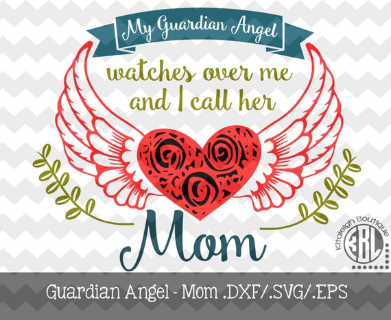 Download My Guardian Angel Mom .DXF/.SVG/.EPS Files for use with your