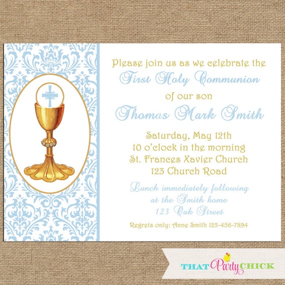 Free Printable 1St Communion Invitations 9