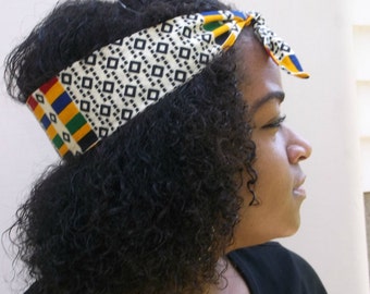 Kente Headband, African Headband, African Print Headband, Hairband, Hair Accessory, African Hairband, Tribal Headband, African Head Wrap