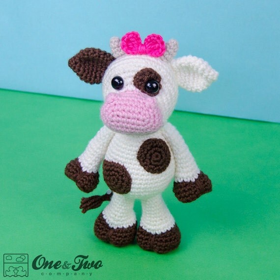 Doris the Cow Amigurumi PDF Crochet Pattern Instant