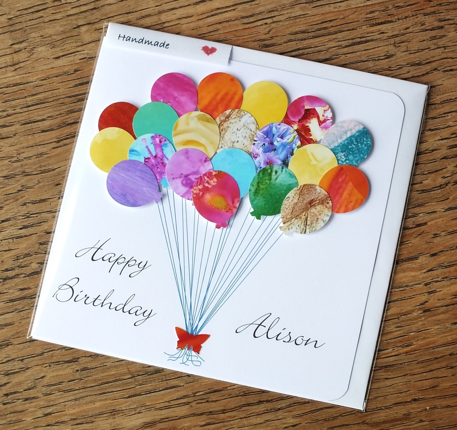 Happy birthday personalised card