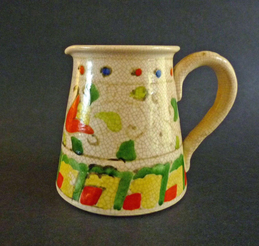 Small Floral Pitcher Pottery Pitcher Made by MaisonChantalMichael
