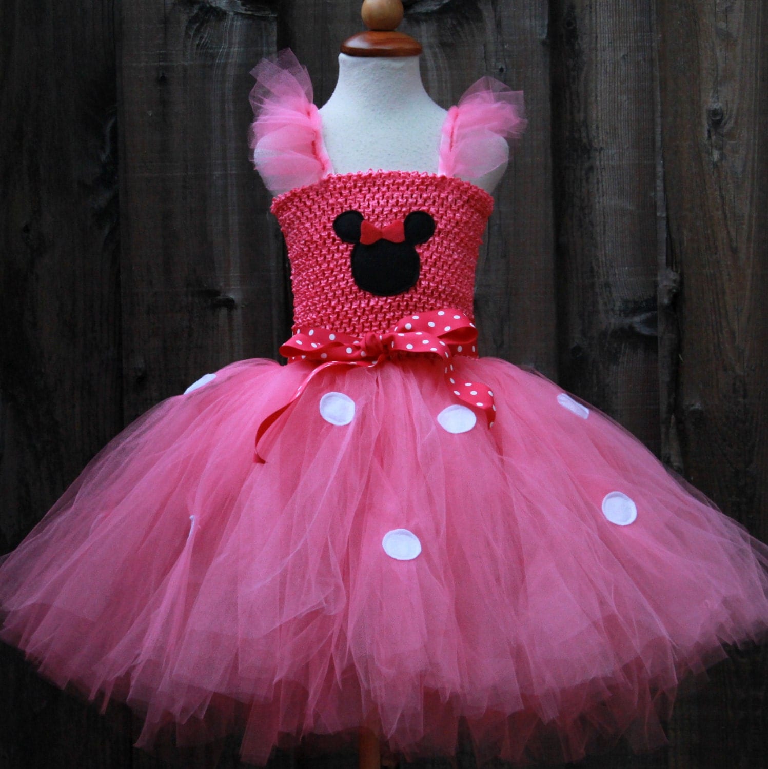 Minnie Mouse Pink Dress Minnie Mouse Dress Minnie Mouse 0741