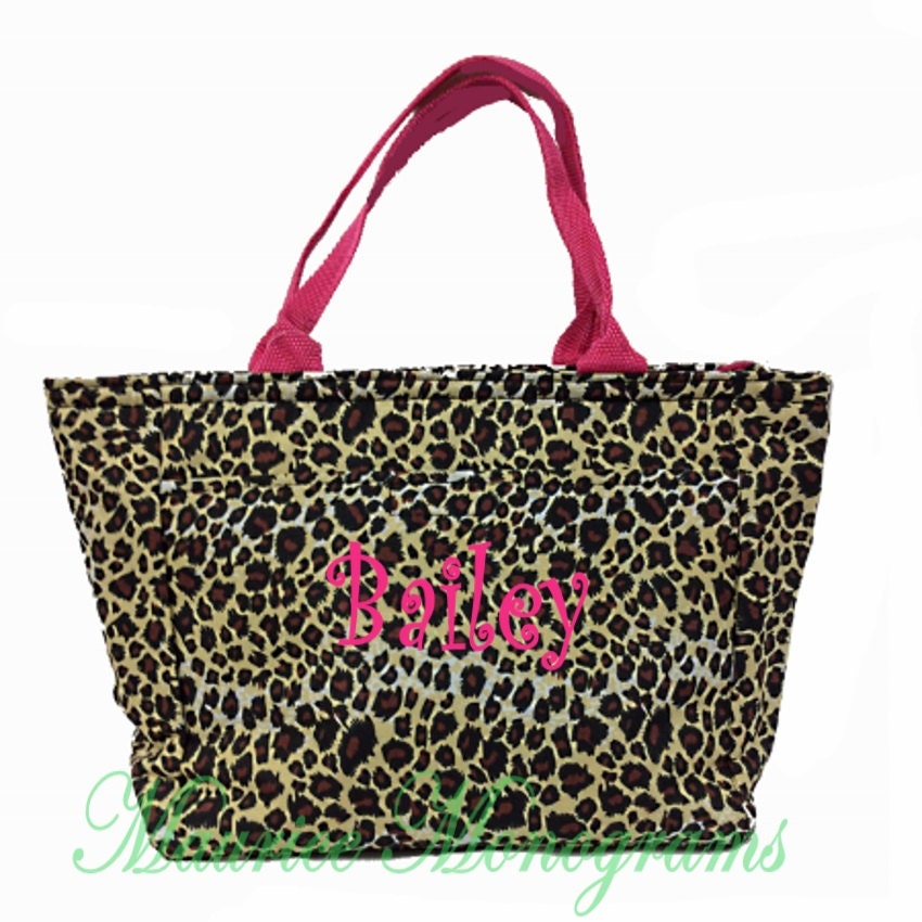 cheetah neoprene tote