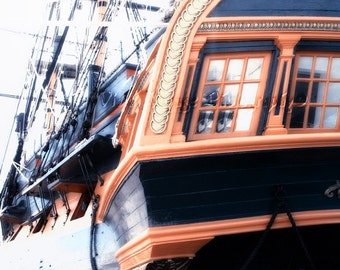 Ähnliche Artikel wie 20 x 20 Pirat Schiff Foto, Großsegler, schwarz