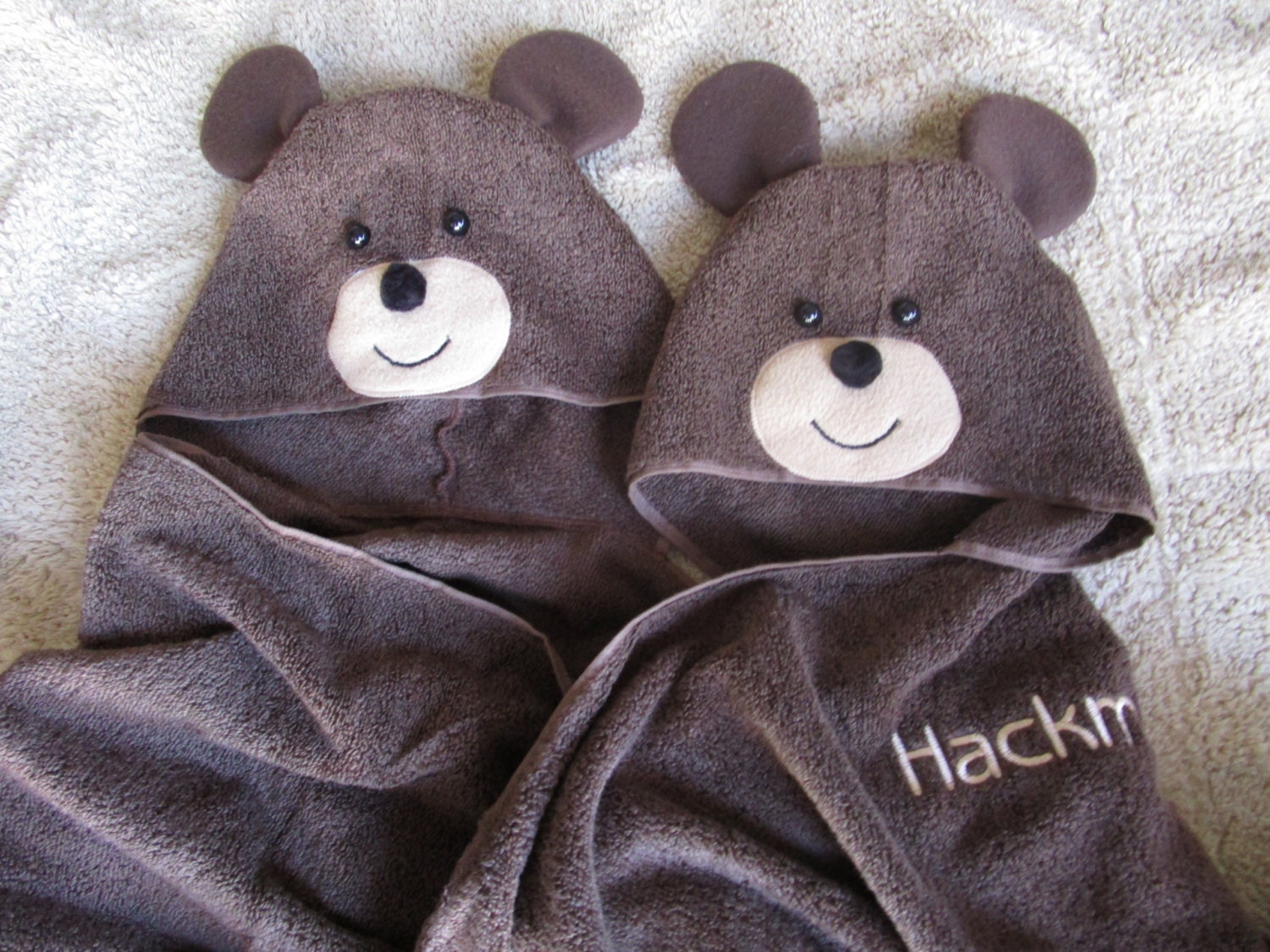 Bear Hooded Towel for Beach Pool or Bath