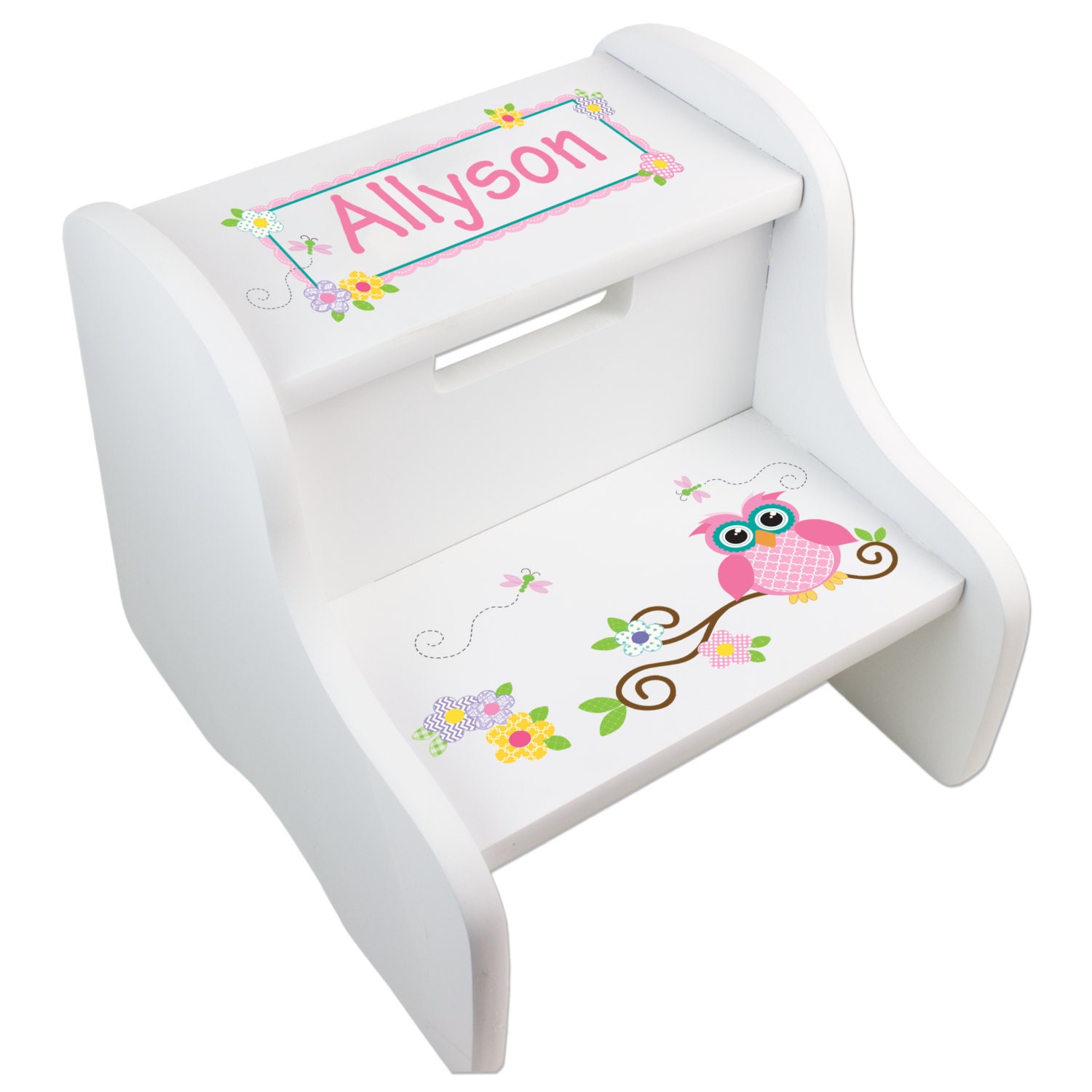 Personalized Children's Owl Step Stool for Hoot by MyBambino