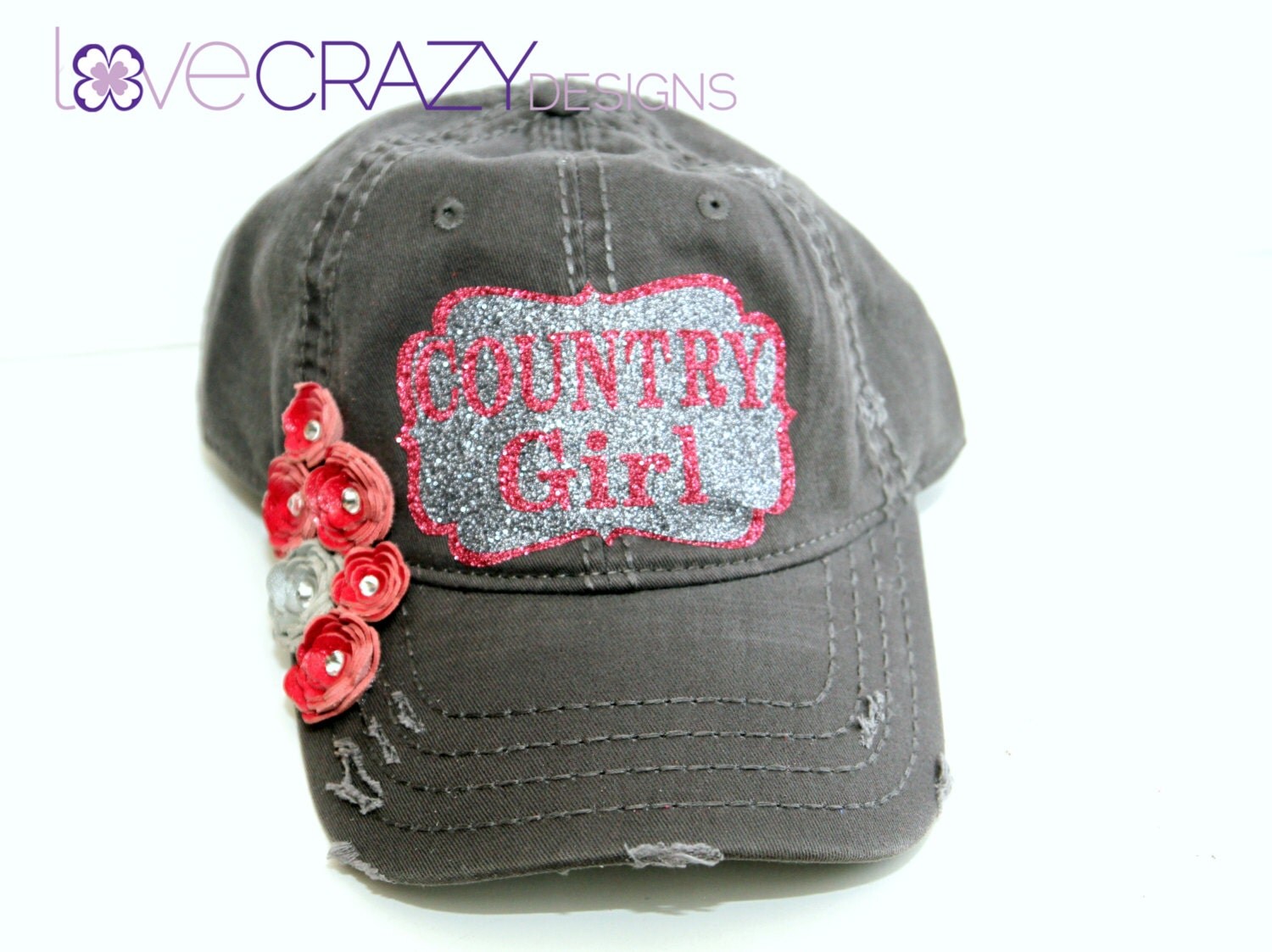 Country Girl Baseball Cap Baseball Hat by LoveCrazyDesigns on Etsy