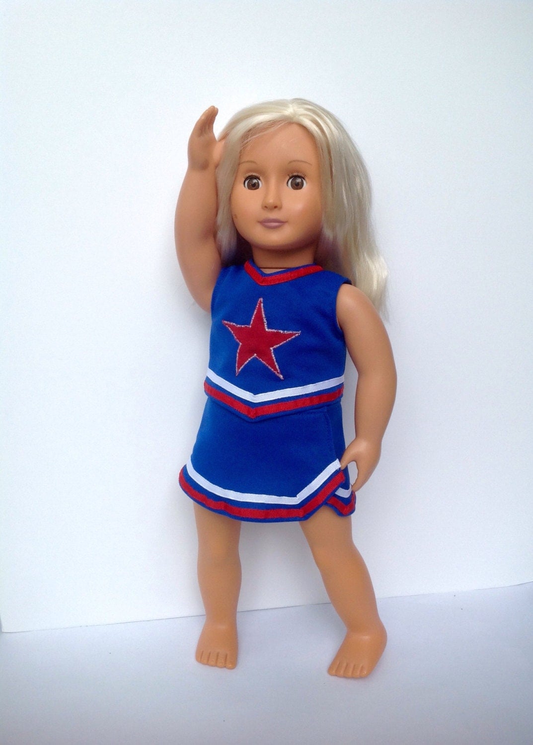 18 inch doll cheerleading outfit