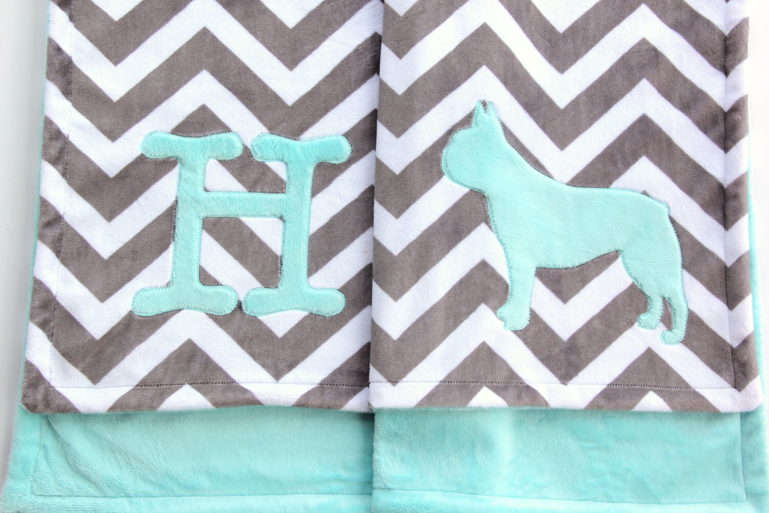 French Bulldog Baby Blanket Minky Frenchie by mylittlemookie