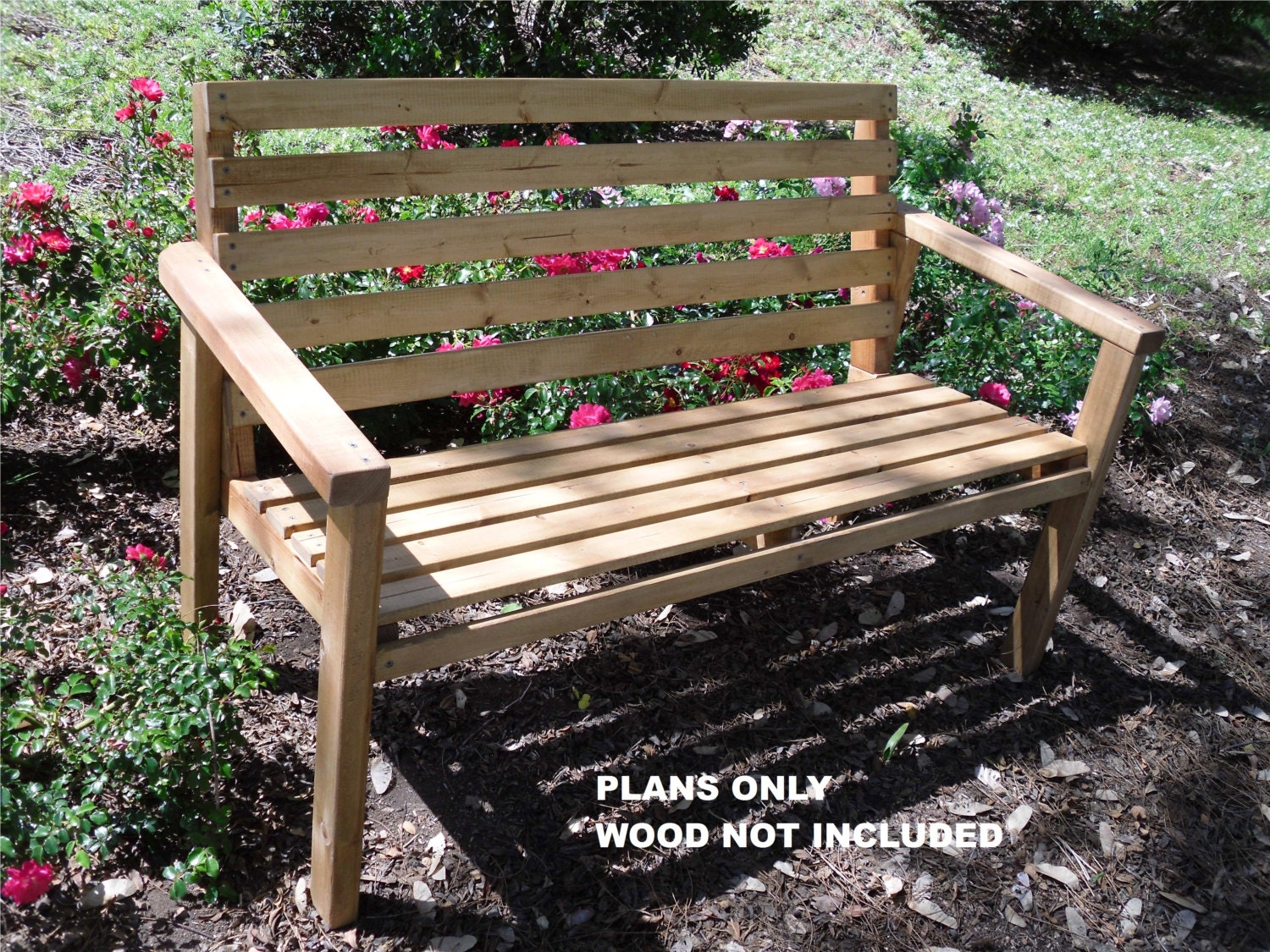 DIY PLANS to make Patio Bench Outdoor Furniture for