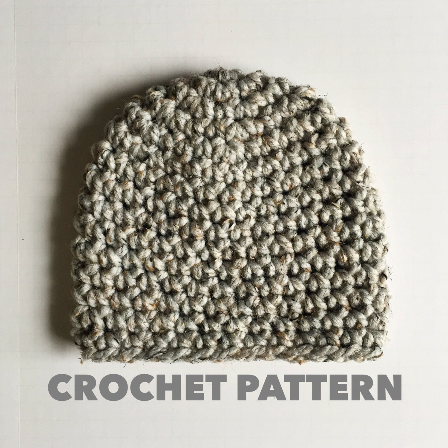 Granite Beanie Crochet Pattern Womens Chunky Beanie Pattern