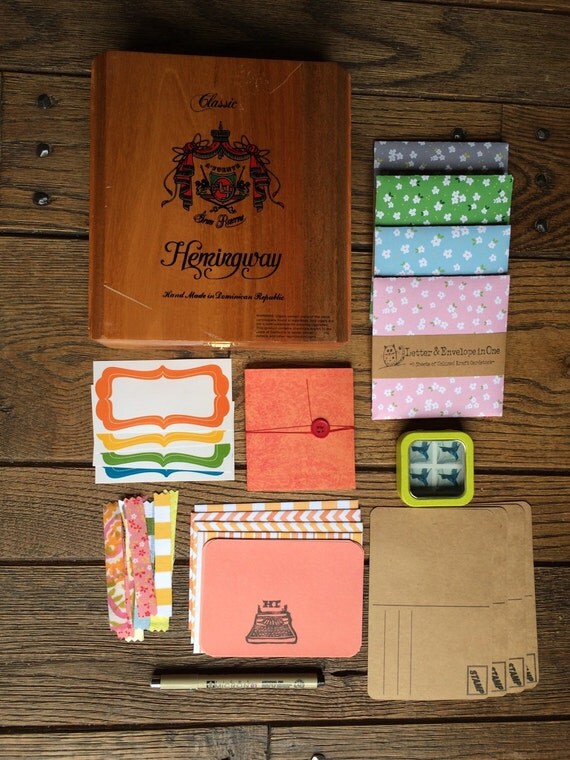 Pen Pal Stationery Set and Keepsake Letter Box by TheSpeckledKat