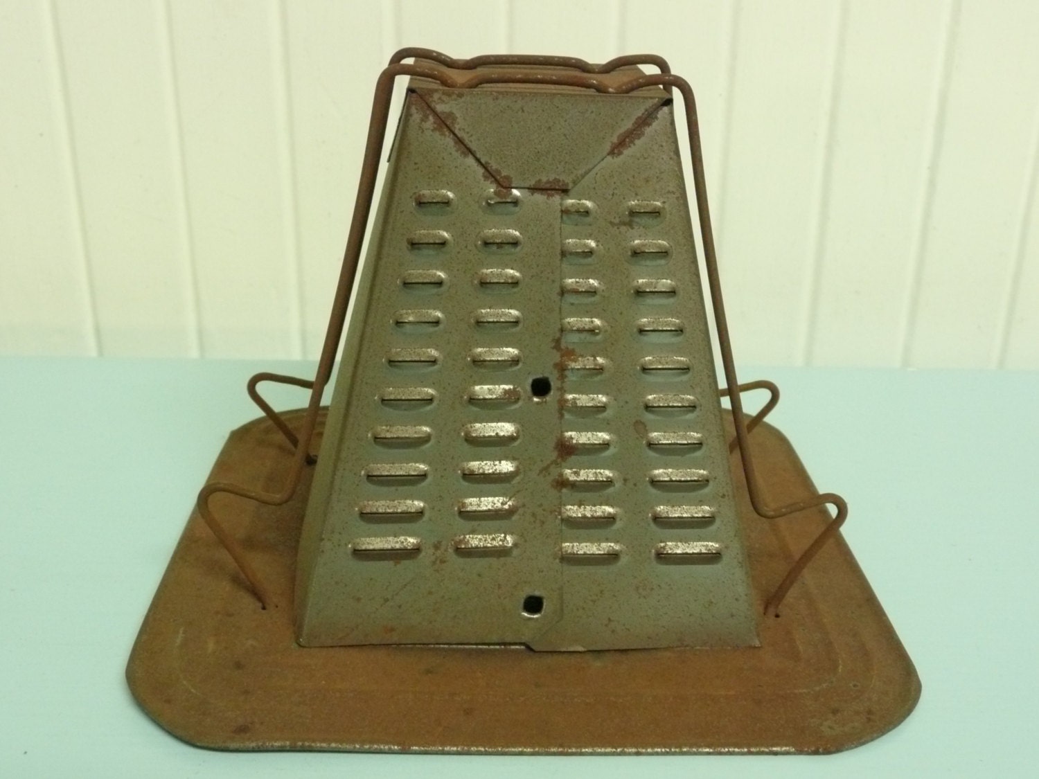 Vintage Camp Toaster Metal Bread Toaster Open Fire