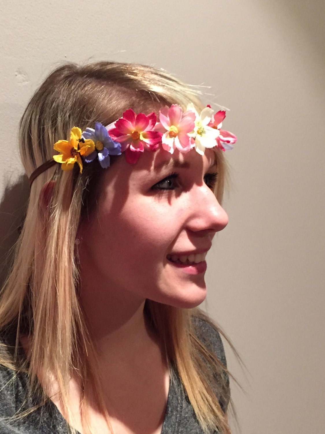 Daisy Head Wrap Flower Headband Multi Color Daisy Hair